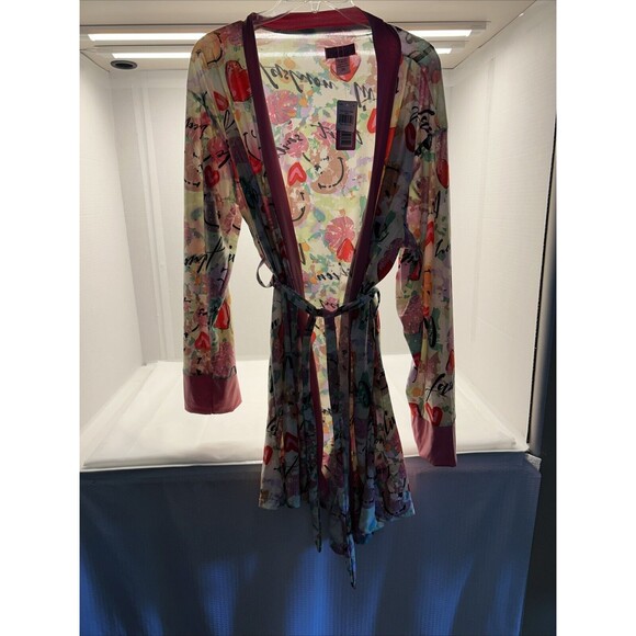 Love To Sleep Nightgown and Robe 2 Piece Womens  Pink/Multi Color Size 2X New - Picture 13 of 13